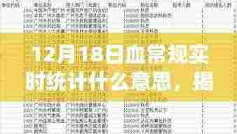 揭秘，12月18日血常规实时统计——健康数据的即时解读与意义