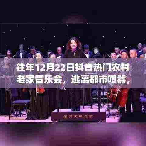 抖音热门农村老家音乐会,逃离都市喧嚣,心灵绿洲的自然之旅