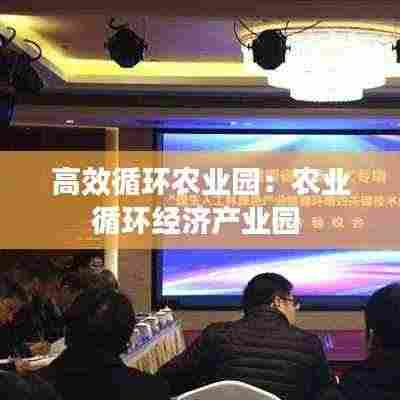 高效循环农业园:农业循环经济产业园