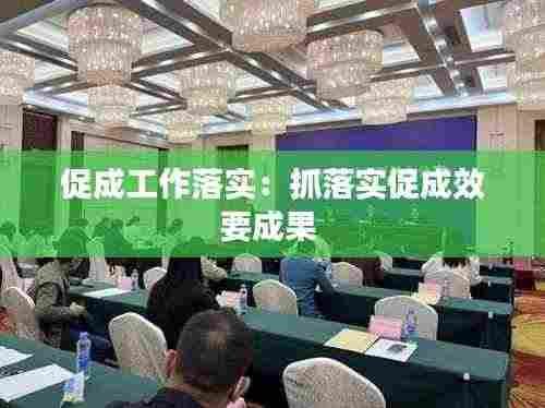 促成工作落实:抓落实促成效要成果