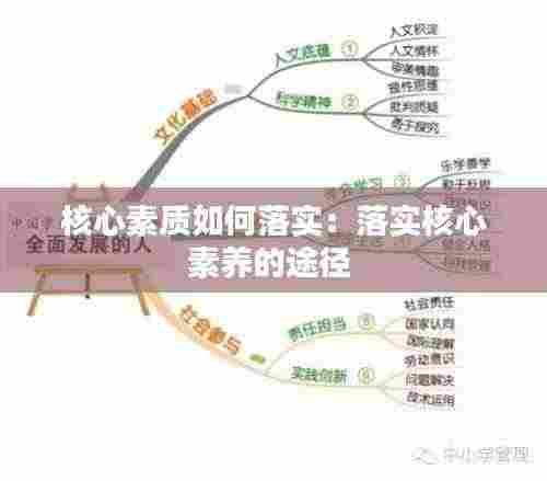 核心素质如何落实:落实核心素养的途径