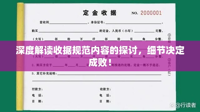 深度解读收据规范内容的探讨，细节决定成败！