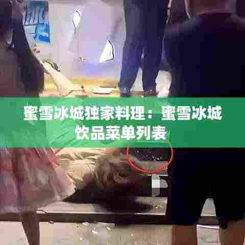 蜜雪冰城独家料理:蜜雪冰城饮品菜单列表