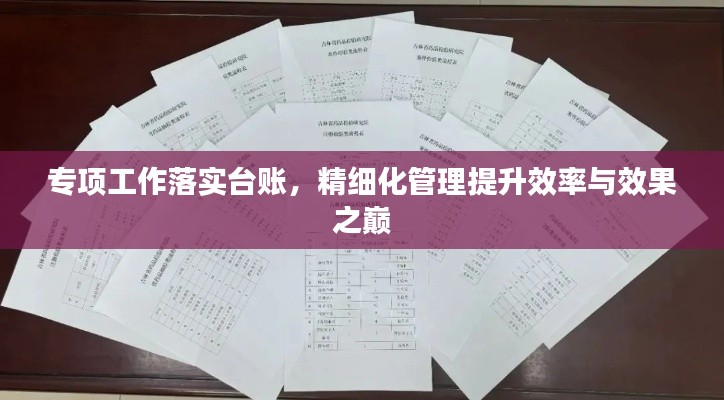 专项工作落实台账，精细化管理提升效率与效果之巅