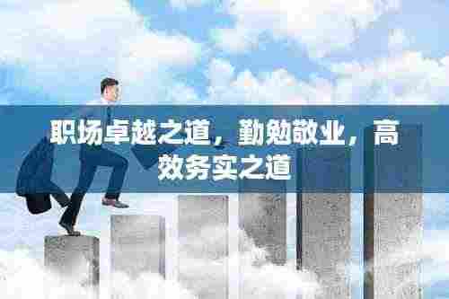 职场卓越之道,勤勉敬业,高效务实之道