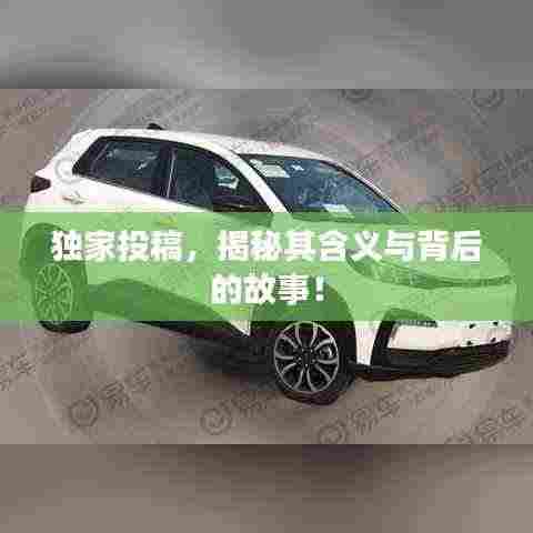 独家投稿，揭秘其含义与背后的故事！