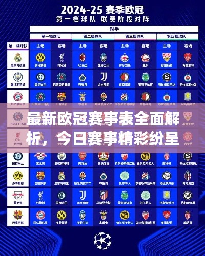 最新欧冠赛事表全面解析,今日赛事精彩纷呈一网打尽