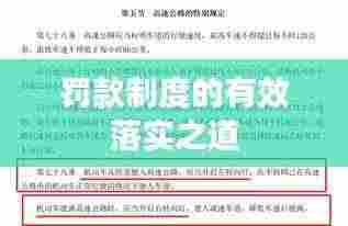 罚款制度的有效落实之道